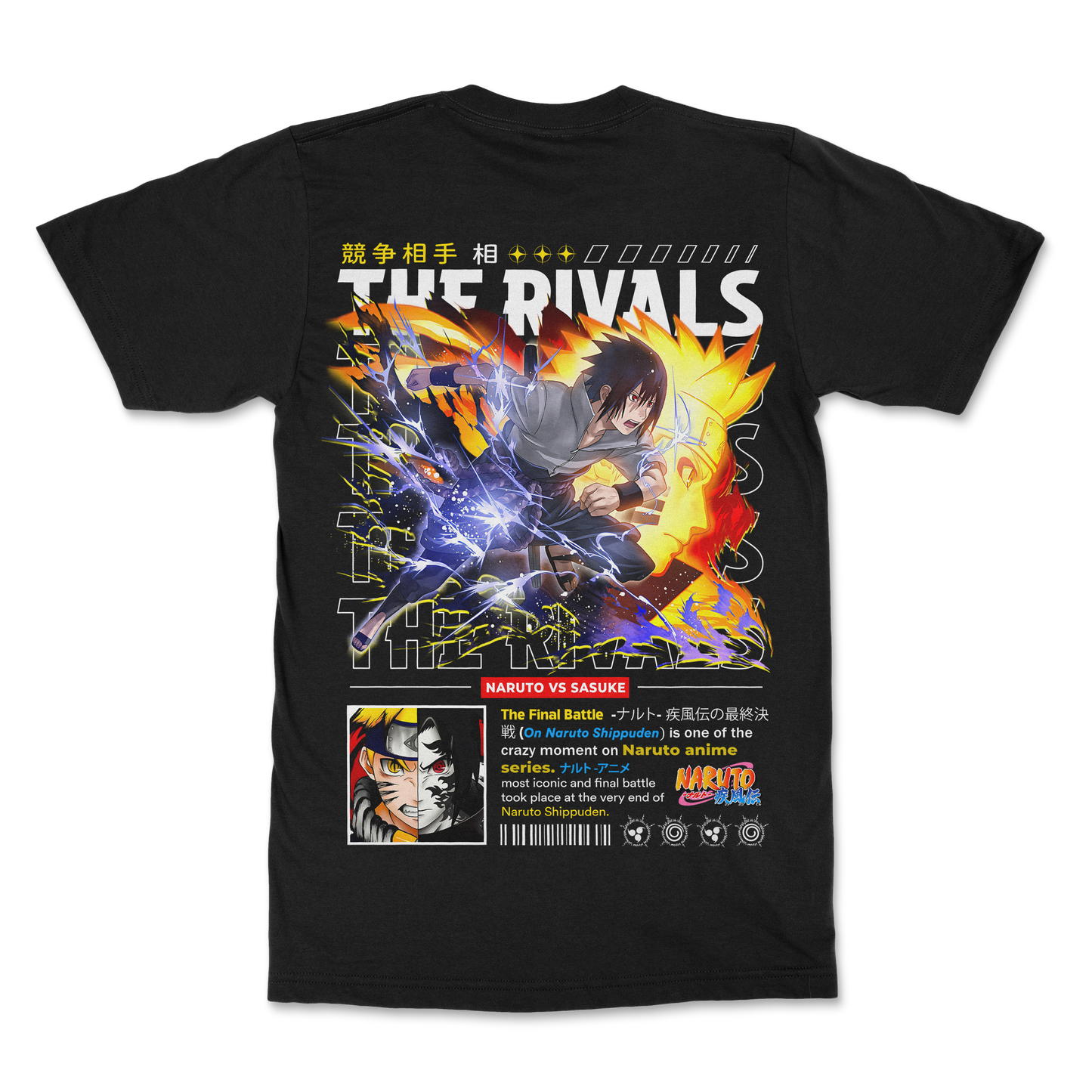 🔥Sasuke Custom Anime T-shirt Design 🔥